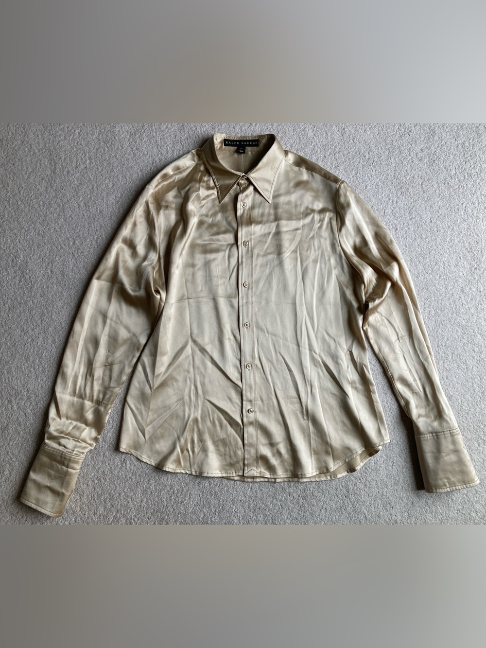 Ralph Lauren black label silk button up shirt
